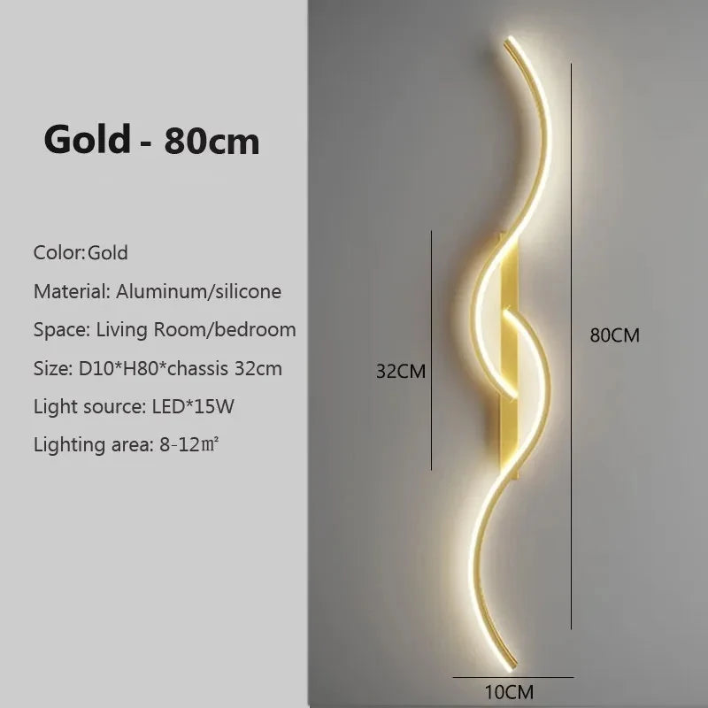 Bedside Long Strip Wall Lamp