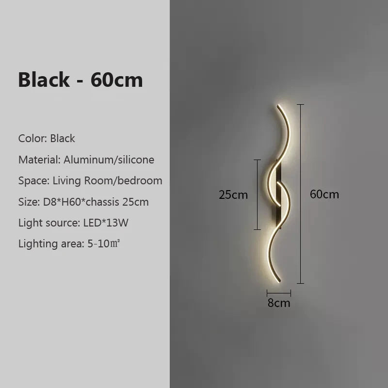 Bedside Long Strip Wall Lamp