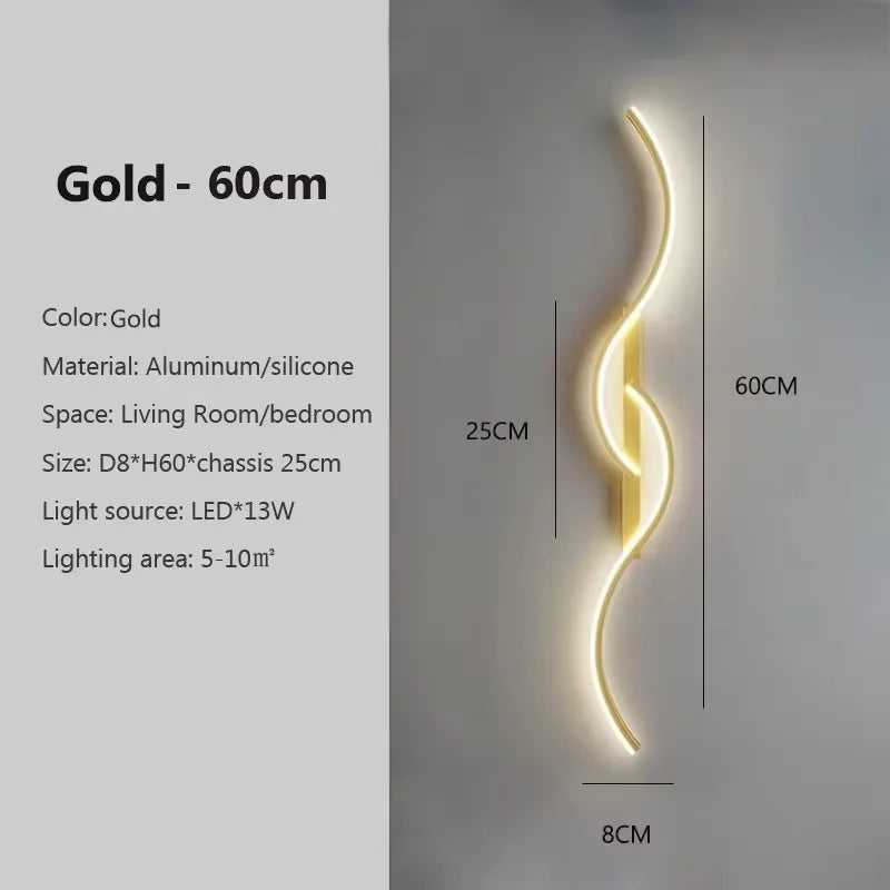 Bedside Long Strip Wall Lamp