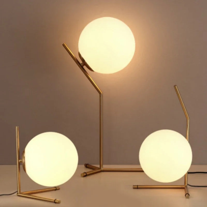 Modern Glass Ball Table Lamps
