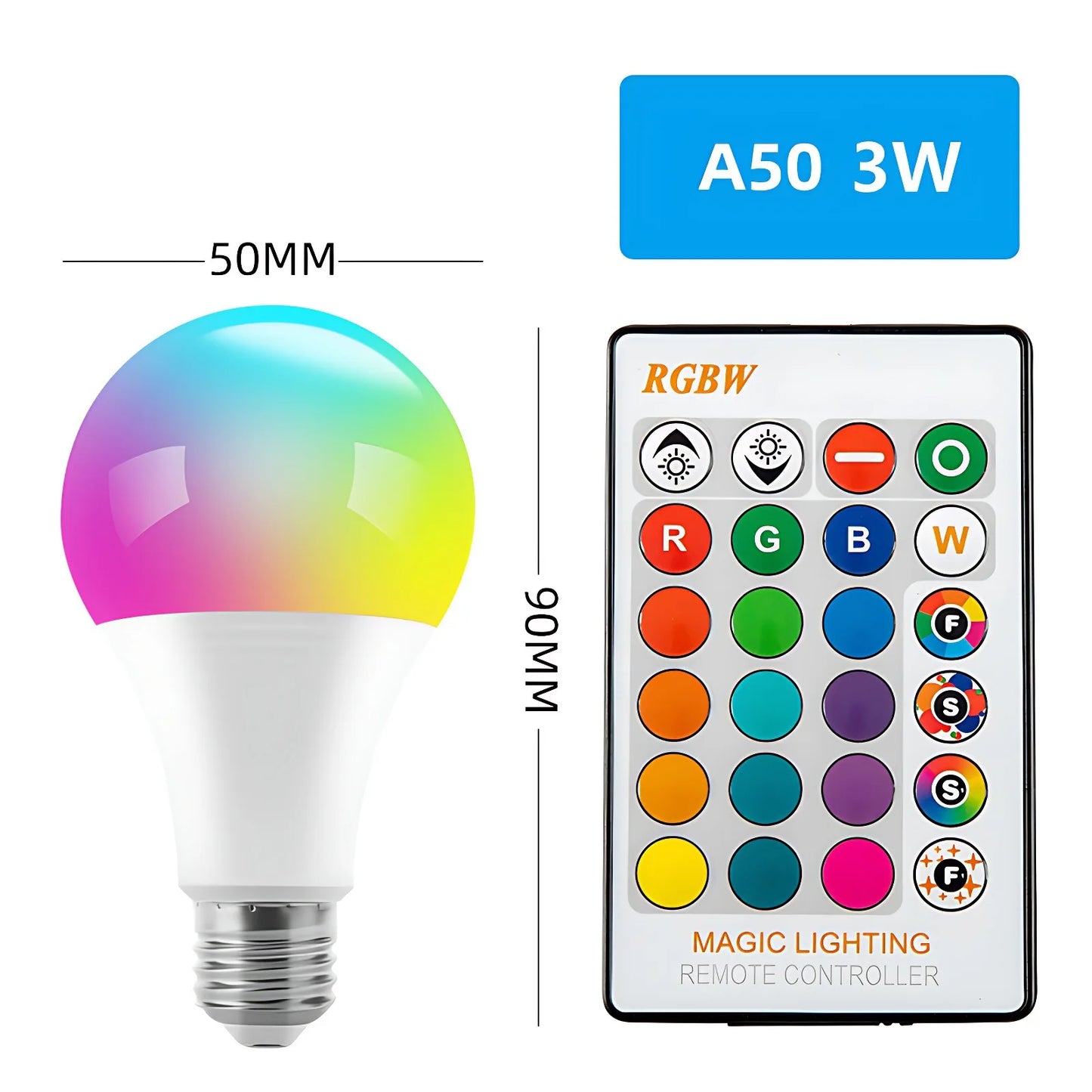 16 Color Remote Control LED Bulb