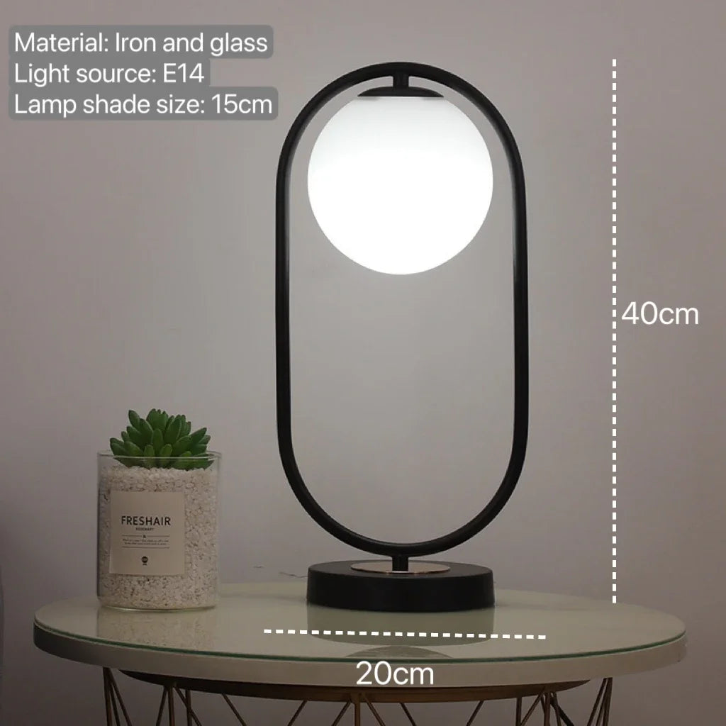 Modern Glass Ball Table Lamps