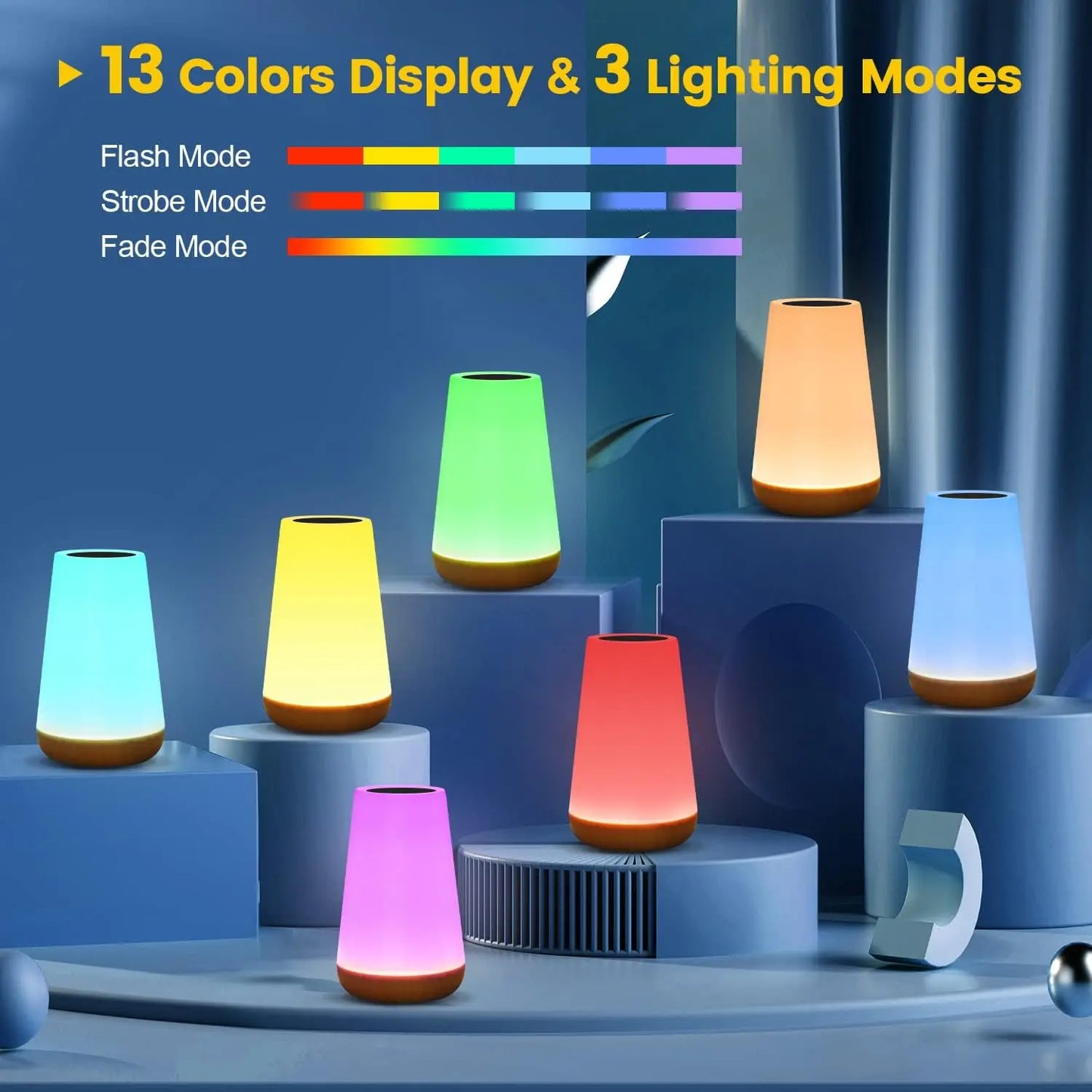 13 Color Changing Desk Night Light