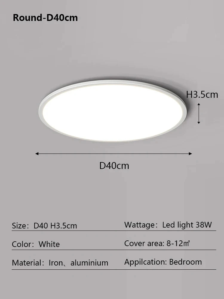 Modern Ultra-Thin Rectangular Ceiling Lamp