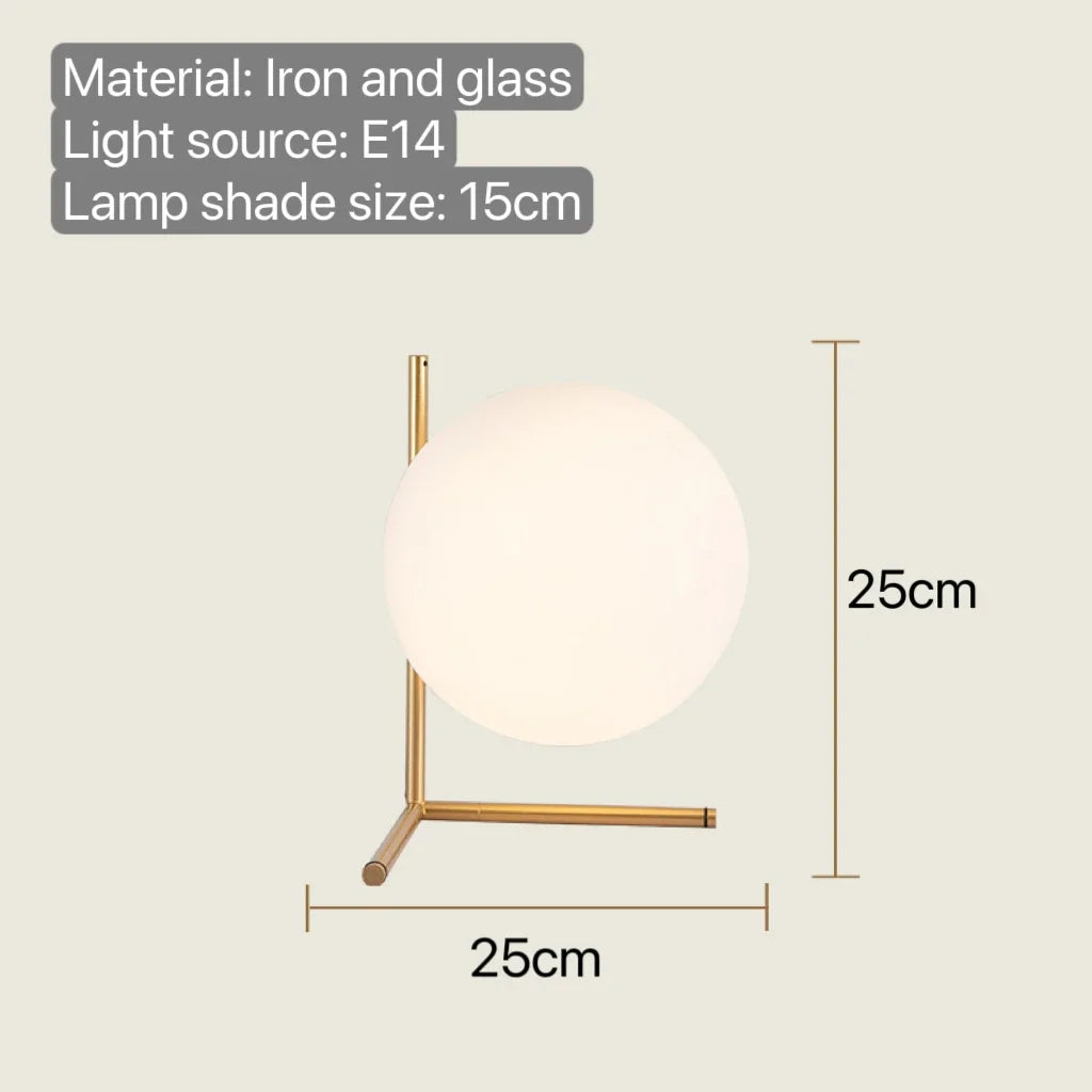 Modern Glass Ball Table Lamps