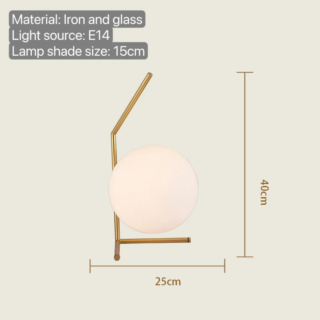 Modern Glass Ball Table Lamps