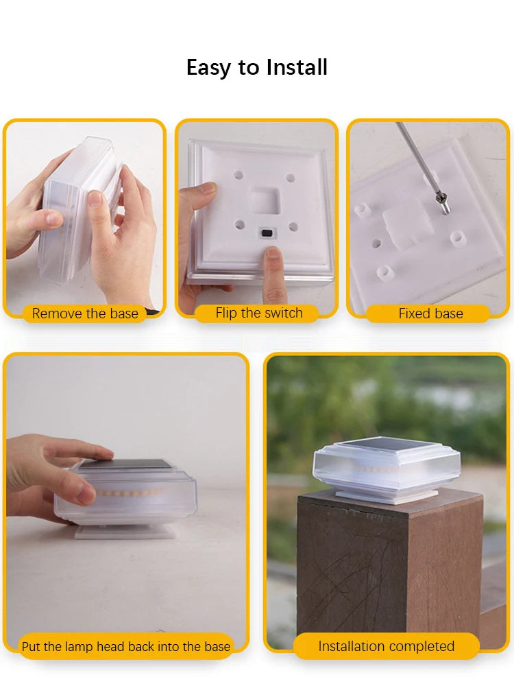 Waterproof Post Caps Lights