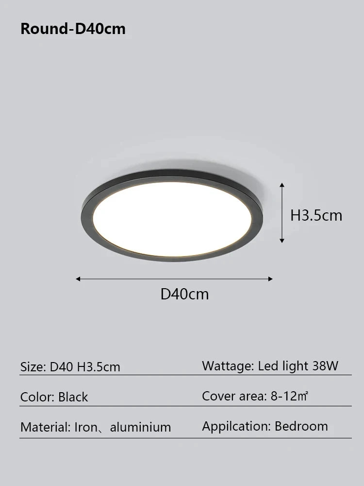 Modern Ultra-Thin Rectangular Ceiling Lamp