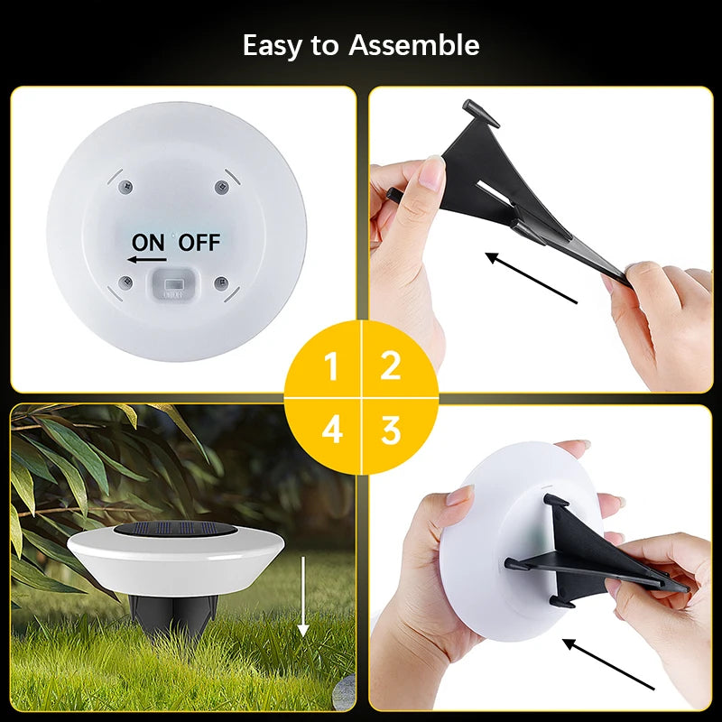 1/4 Pack Solar Ground Lights