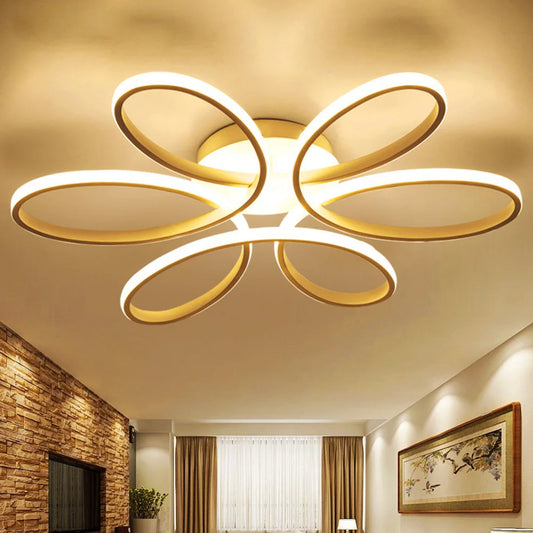Flush Mounted Modern Chandelier