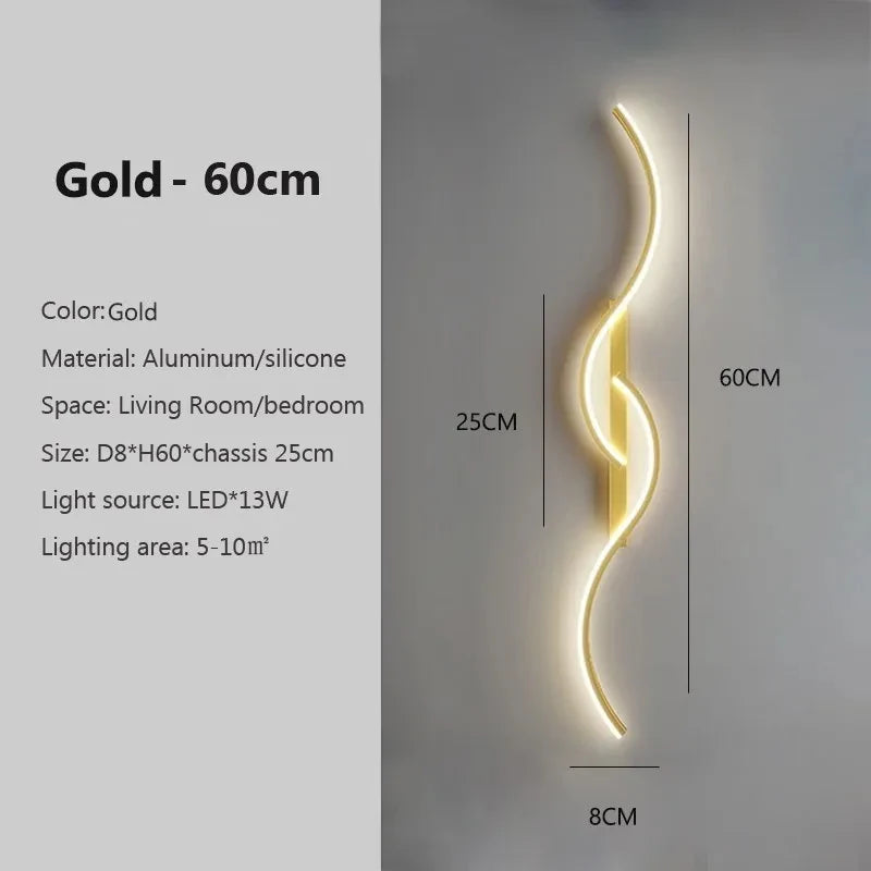 Bedside Long Strip Wall Lamp