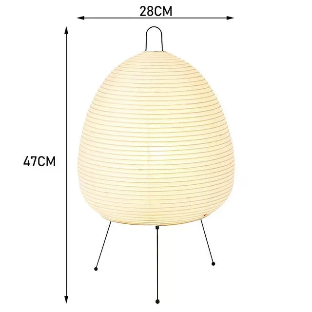 Noguchi Akari Rice Paper Floor Light Japanese Wabi Sabi Vintage Standing Lamp for Bedroom Living Room House Bedside Decoration