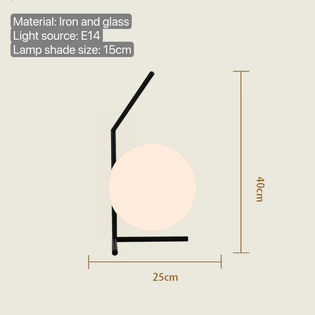 Modern Glass Ball Table Lamps